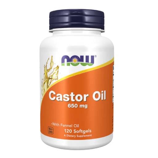 Gélules d’huile de ricin Now