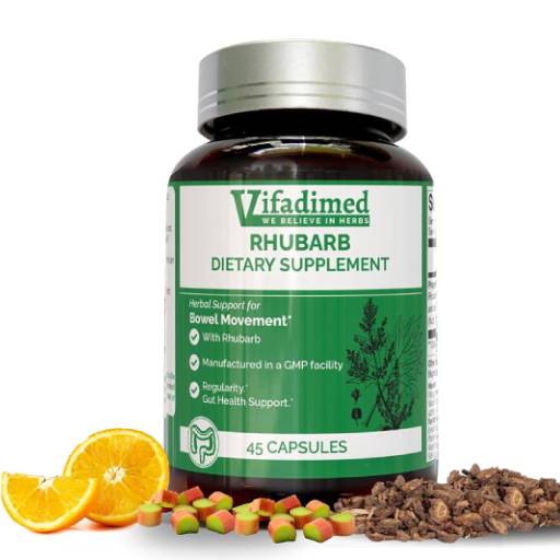 Gélules Vifadimed contenant racine de rhubarbe